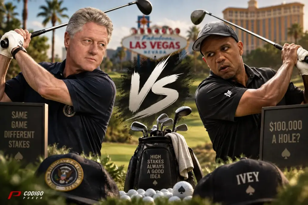 Phil Ivey desafió a Bill Clinton en el golf: US$100.000 por hoyo o nada