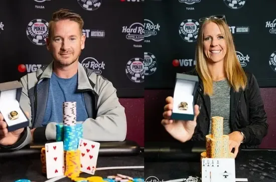 ¡De película! Un matrimonio ganó cuatro anillos del WSOP Circuit en la misma serie